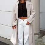 Winter Holiday Oversized Coat Oat