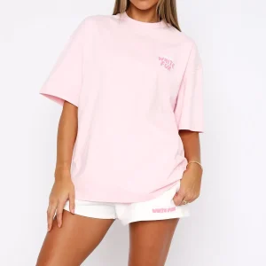 With Love Always Oversized Baby Pink Tee-1