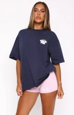 With Love Always Oversized Navy Tee-1