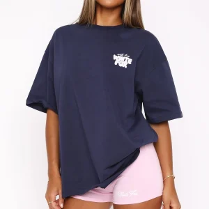 With Love Always Oversized Navy Tee-1