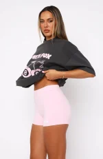 With Love Bike Baby Pink Short-2