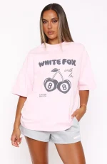 With Love In The Moment Oversized Pink Tee-1