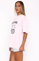 With Love In The Moment Oversized Pink Tee-2