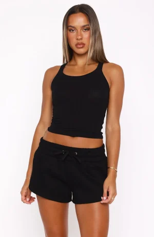 You Left Me Black Short-1