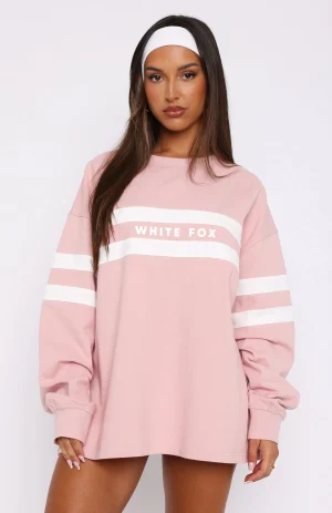 You're My Inspiration Long Sleeve Pink Tee-1